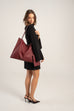 Ebony Tote Bag Bordeaux
