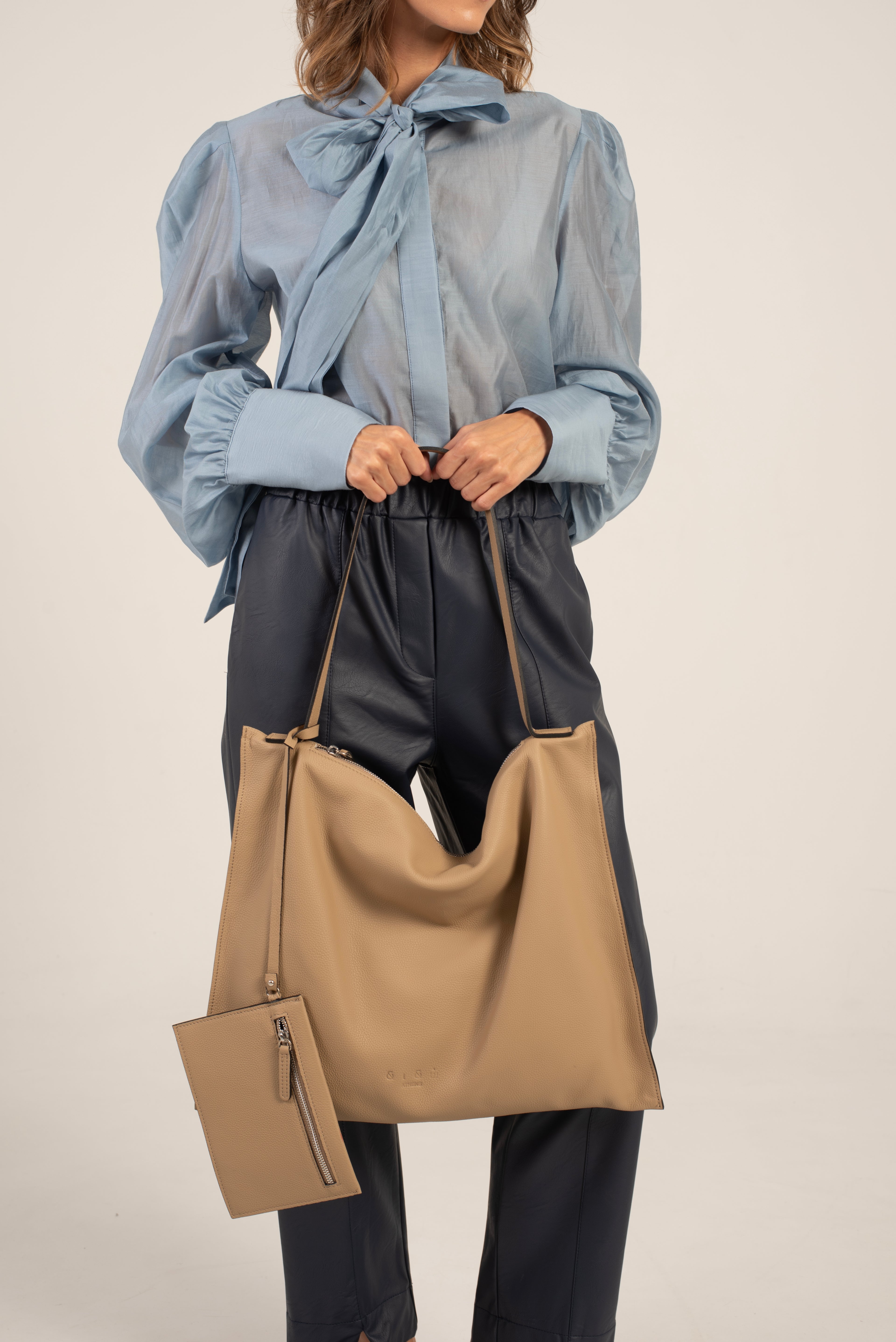 Ebony Tote Bag Beige