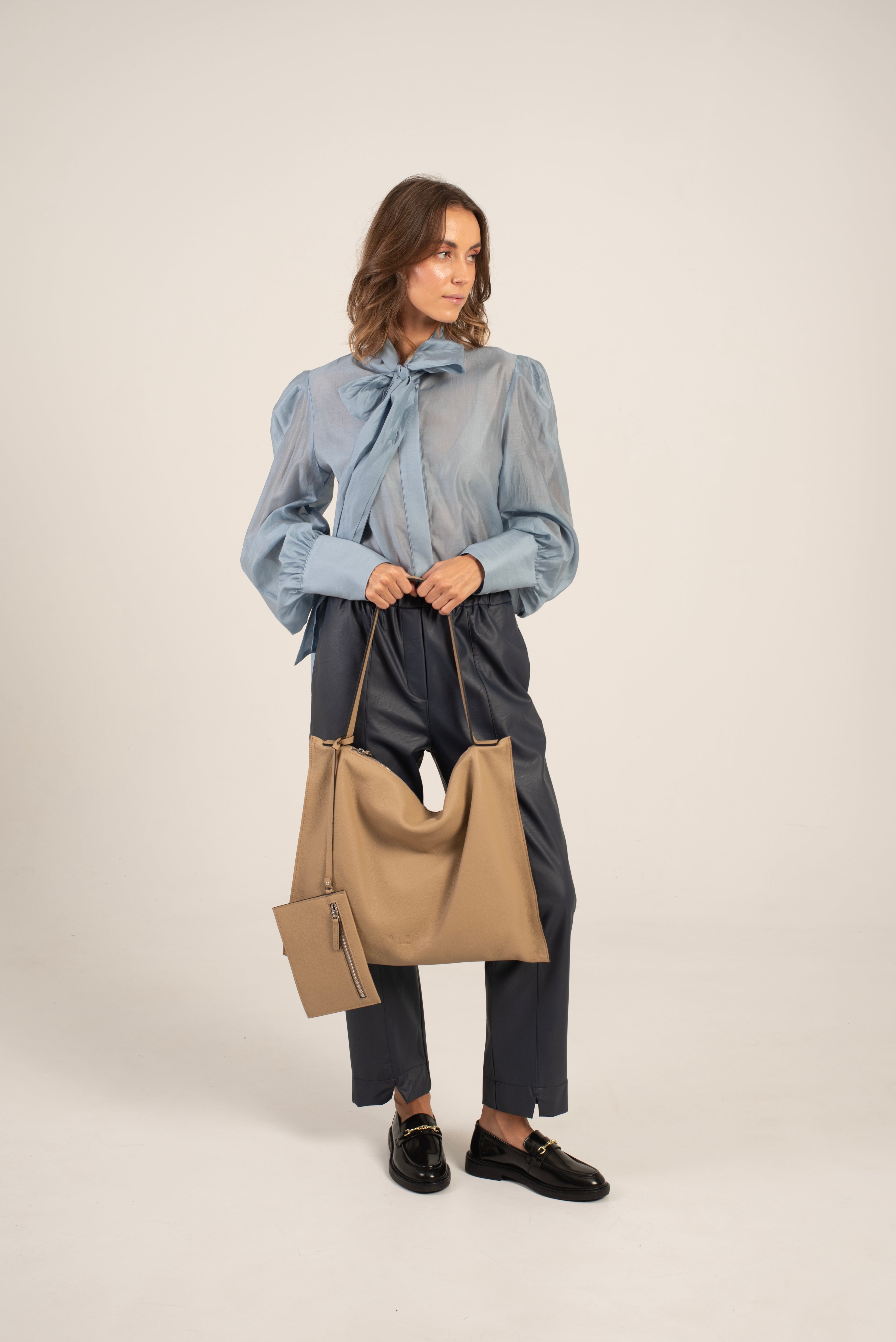 Ebony Tote Bag Beige