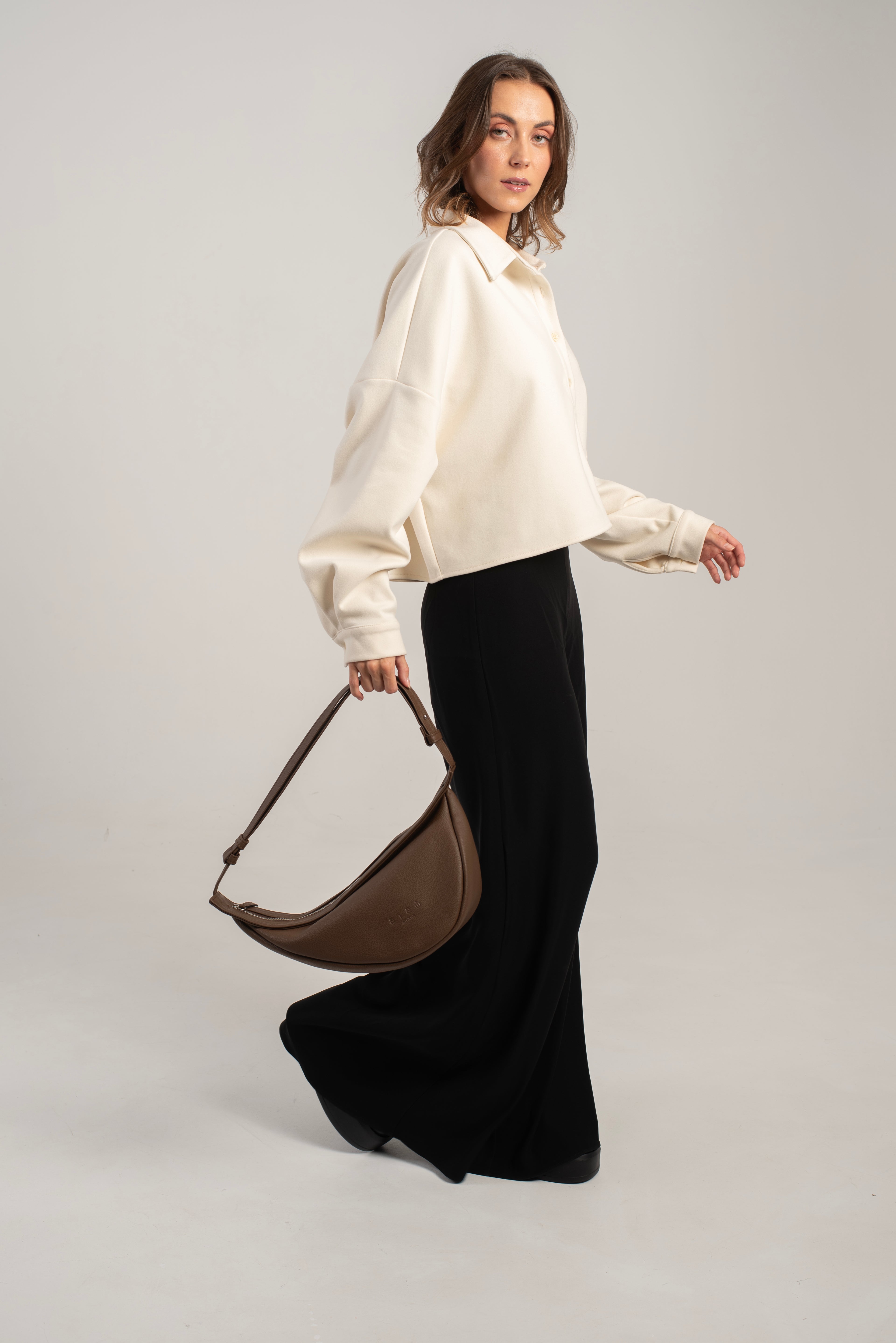 Keros Shoulder/Crossbody Bag Dark Brown