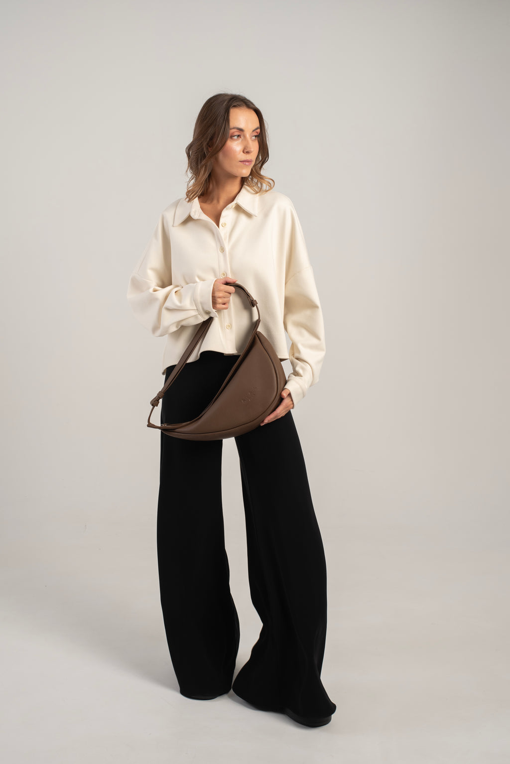 Keros Shoulder/Crossbody Bag Dark Brown