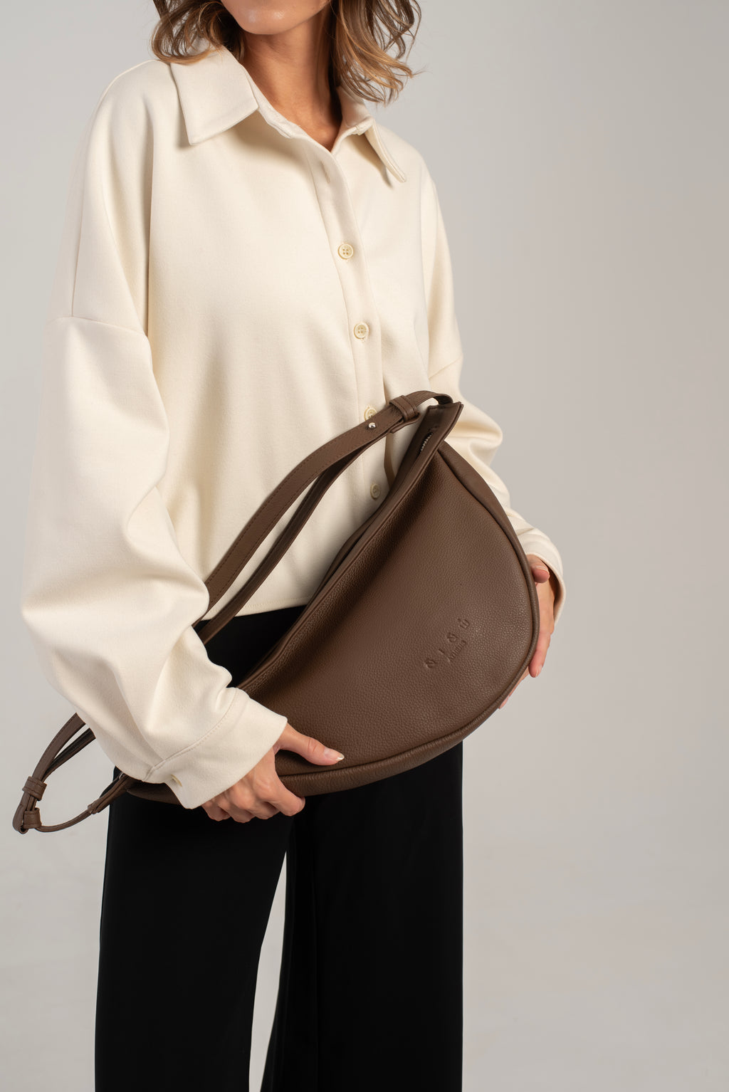 Keros Shoulder/Crossbody Bag Dark Brown