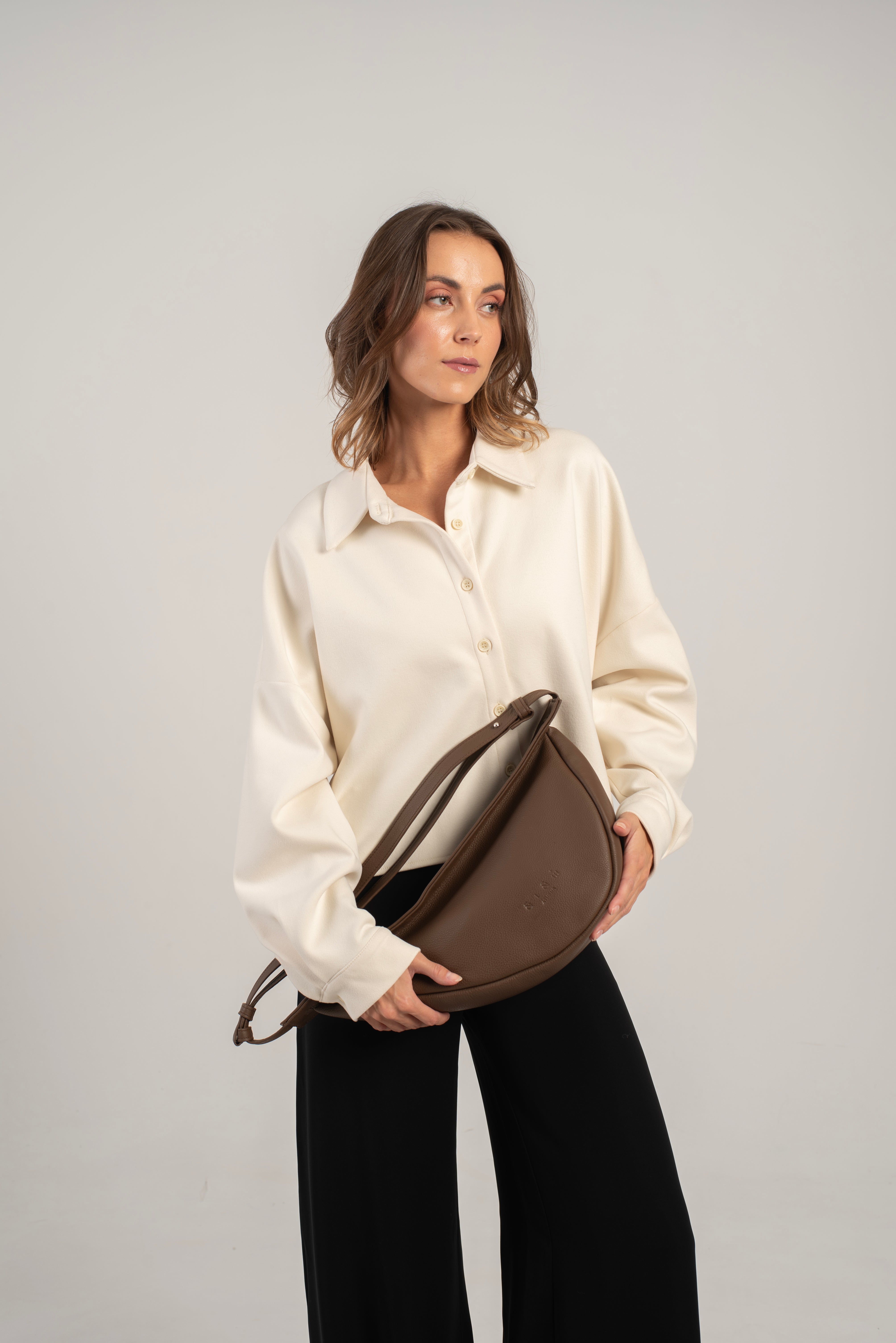 Keros Shoulder/Crossbody Bag Dark Brown Secondary image