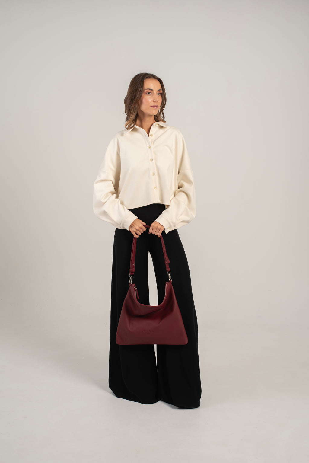 Joy Shoulder/Crossbody Bag Bordeaux