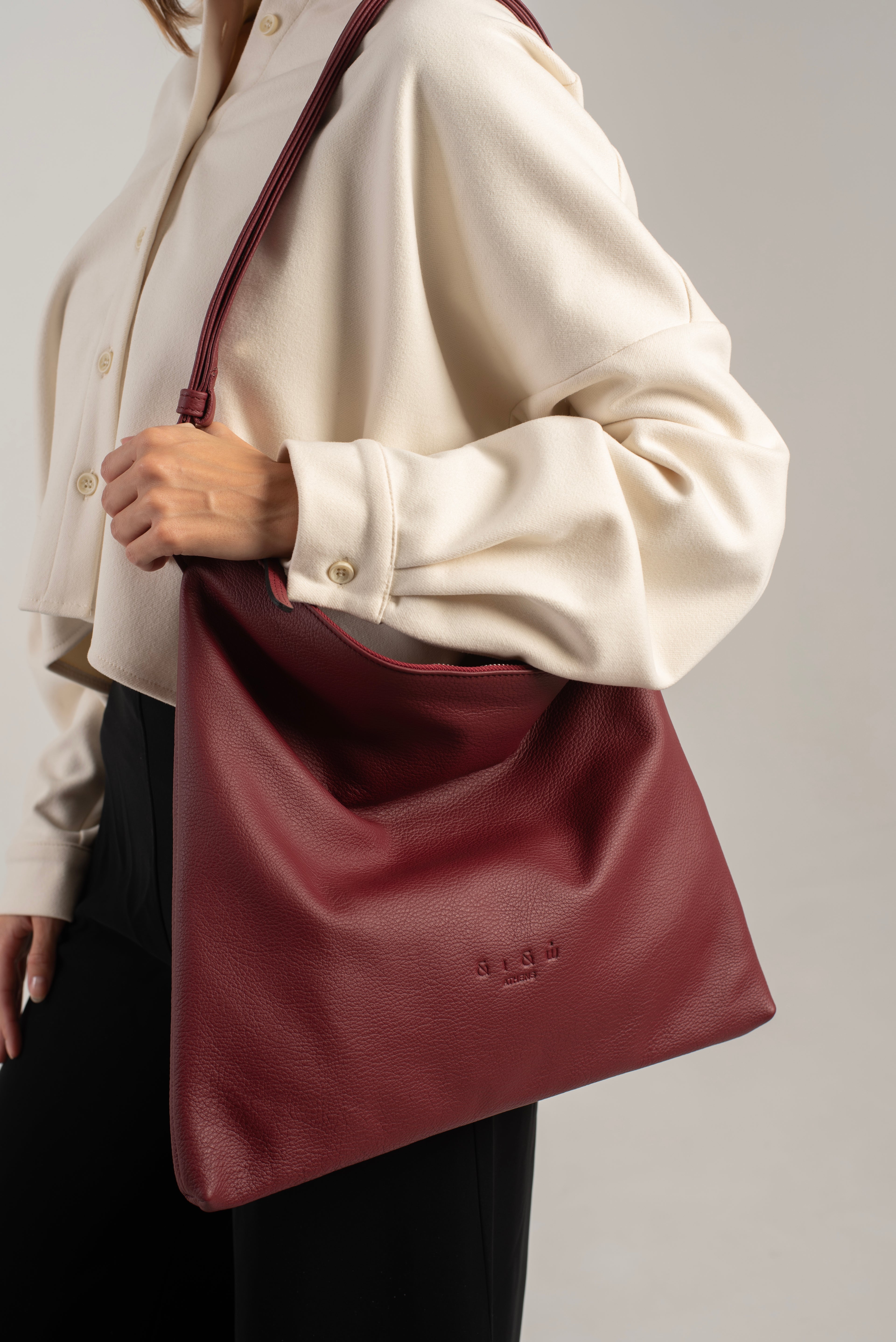 Joy Shoulder/Crossbody Bag Bordeaux