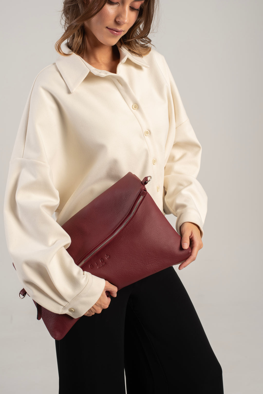 Joy Shoulder/Crossbody Bag Bordeaux