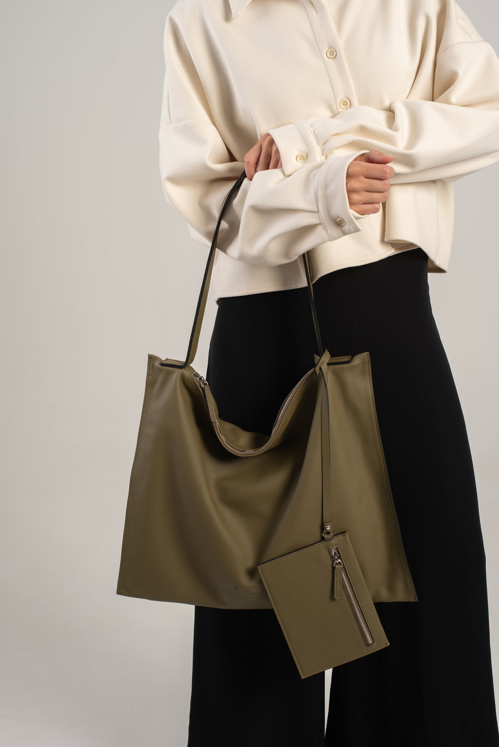 Ebony Tote Bag Green