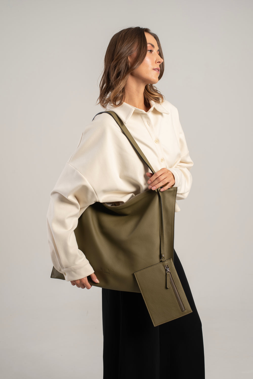 Ebony Tote Bag Green