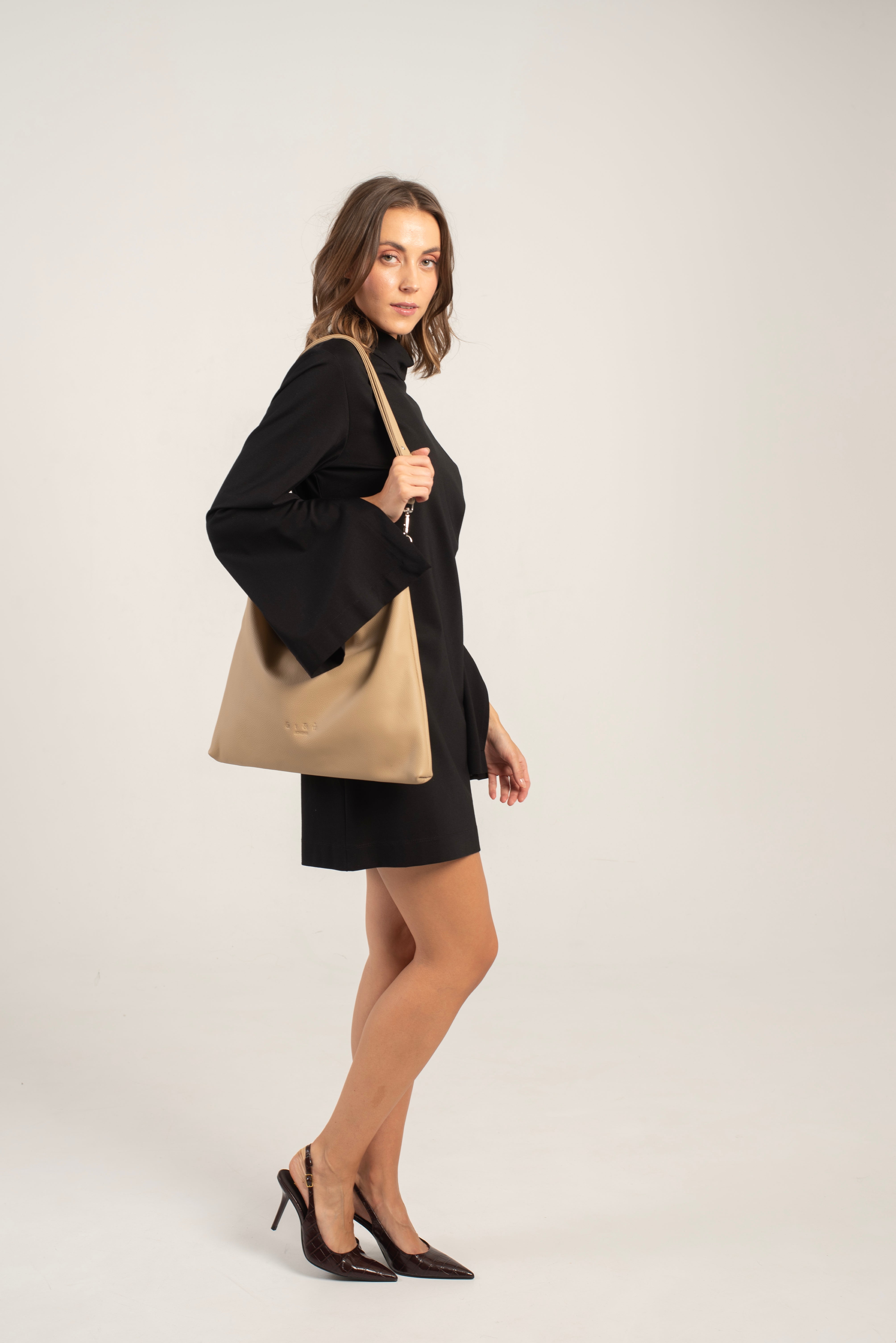 Joy Shoulder/Crossbody Bag Beige Secondary image