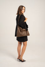 Joy Shoulder/Crossbody Bag Dark Brown