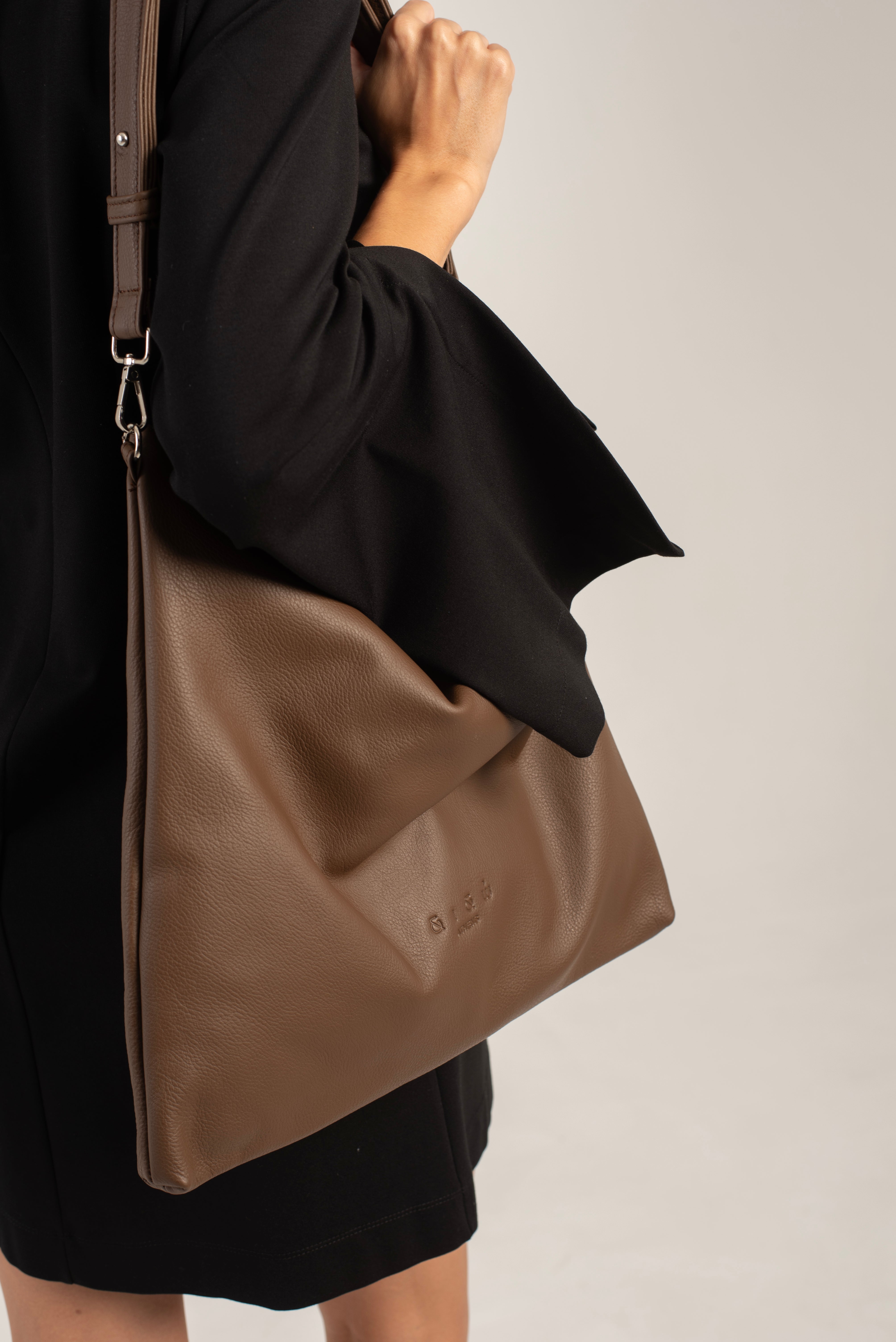 Joy Shoulder/Crossbody Bag Dark Brown Main image