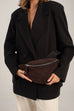 Small Cotto Crossbody Bag Dark Brown Suede