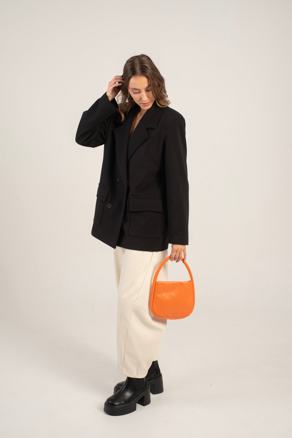 Marsia Clutch Bag Bold Orange