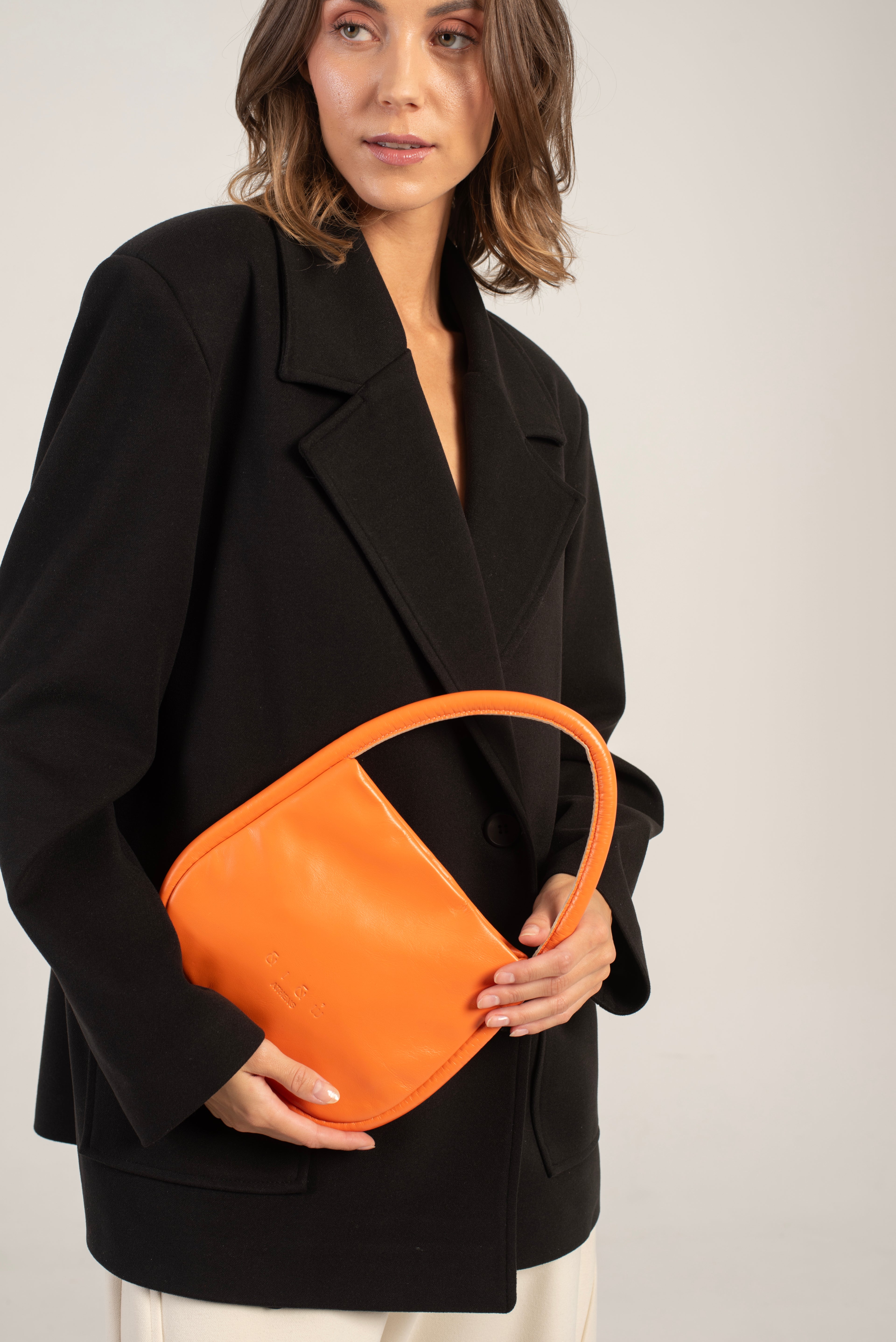 Marsia Clutch Bag Bold Orange