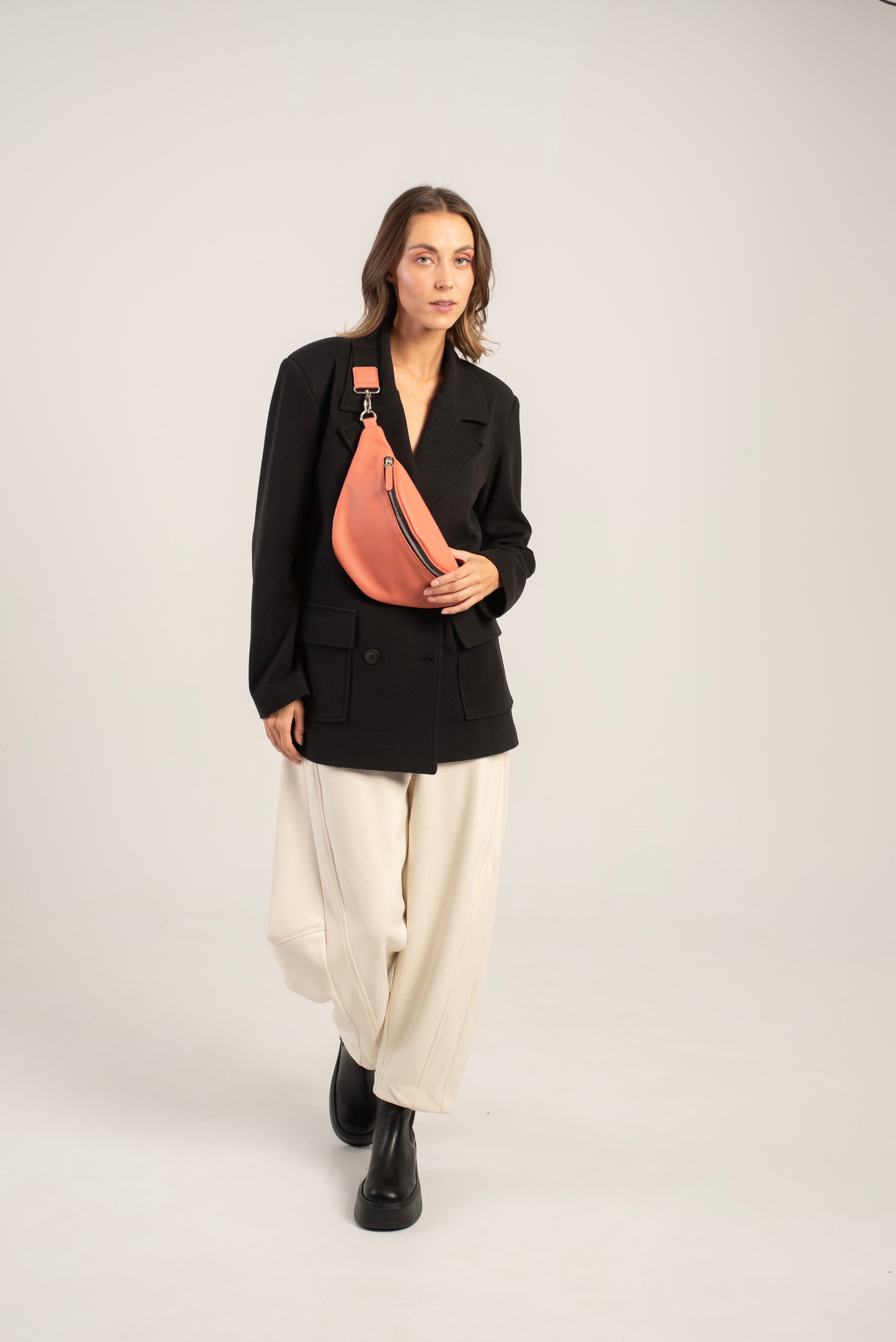 Small Cotto Crossbody Bag Peach