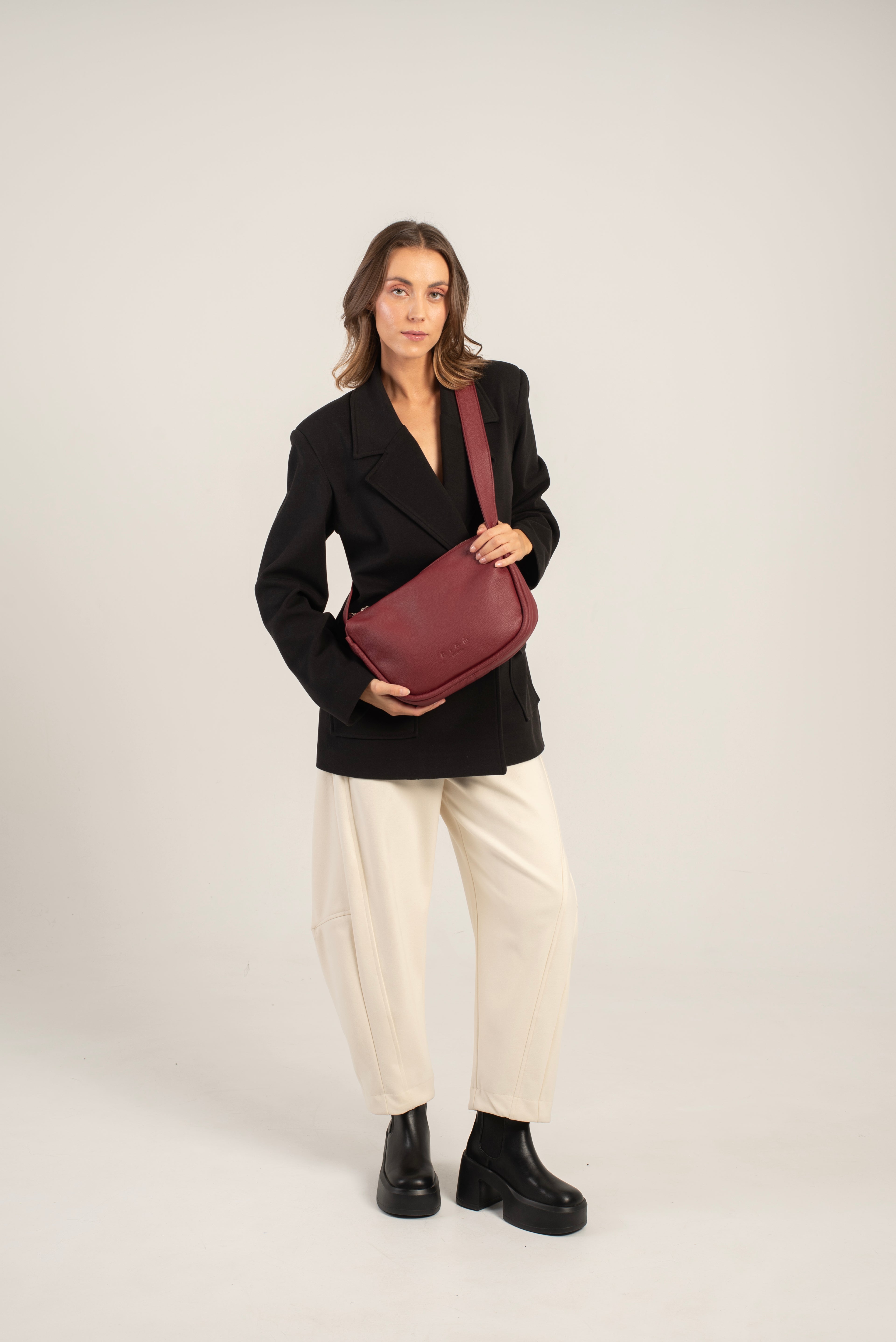 Mingus Shoulder/Cross Body Bag Bordeaux