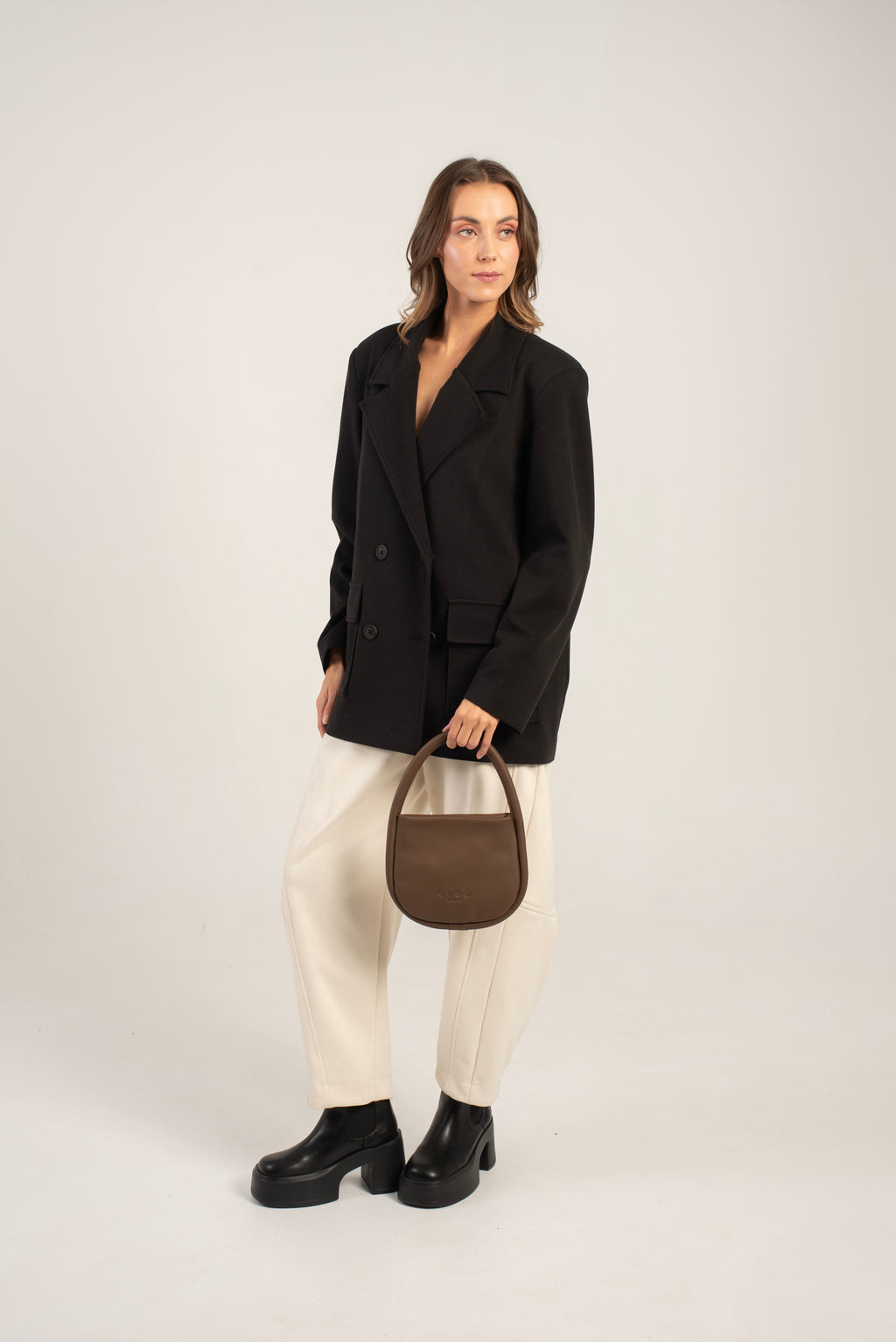 Marsia Clutch Bag Dark Brown