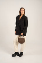 Marsia Clutch Bag Dark Brown