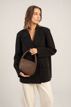Marsia Clutch Bag Dark Brown