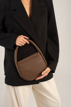 Marsia Clutch Bag Dark Brown