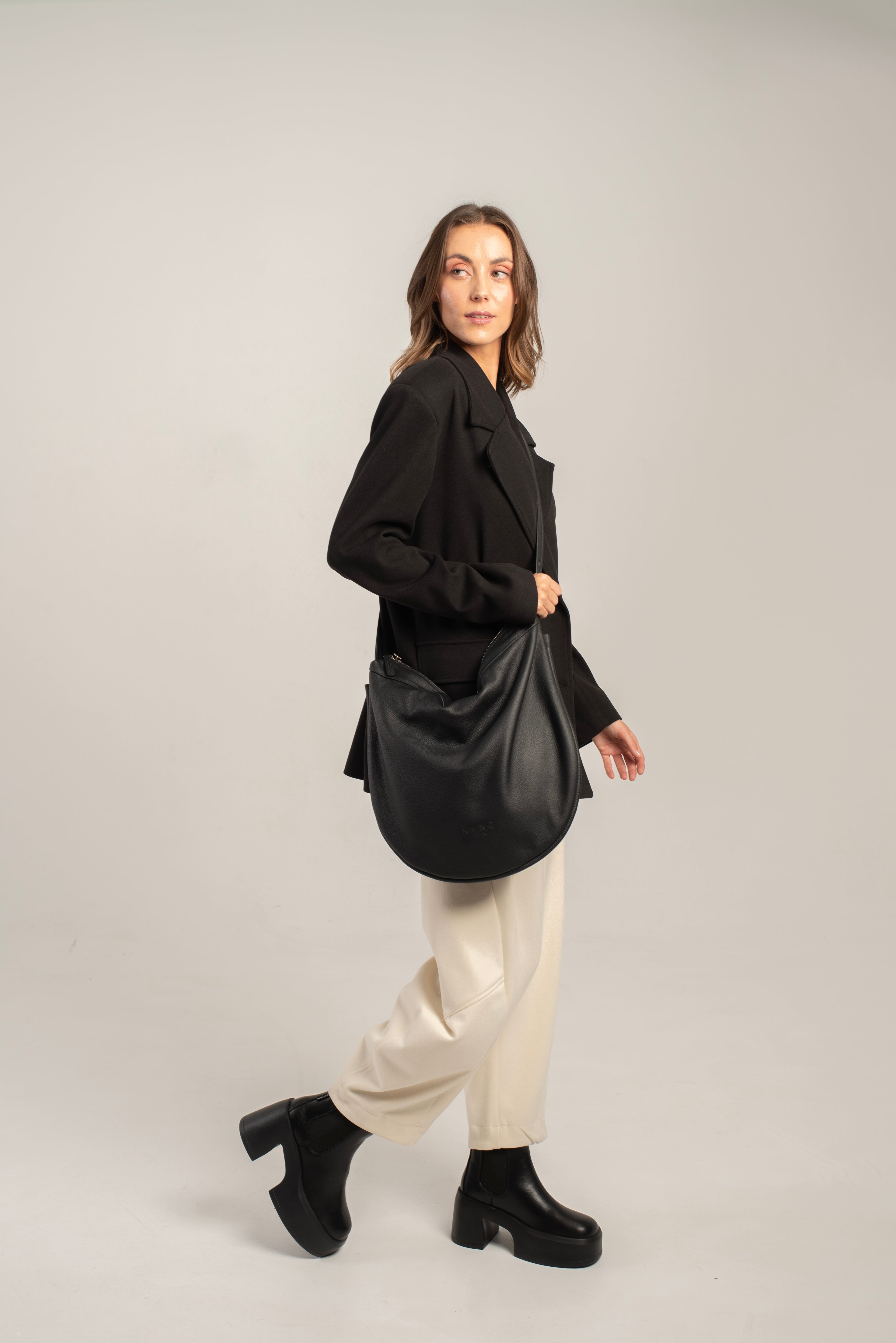 Aspa Shoulder/Crossbody Bag Black
