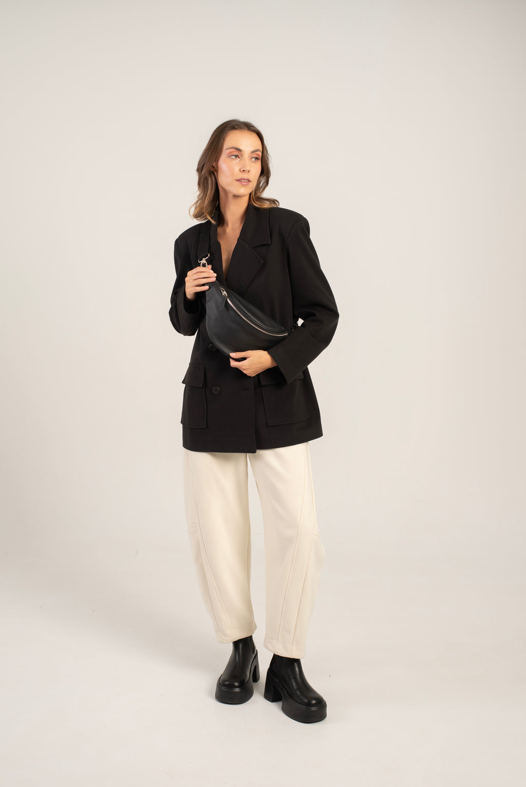 Small Cotto Crossbody Bag Black