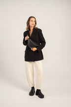 Small Cotto Crossbody Bag Black
