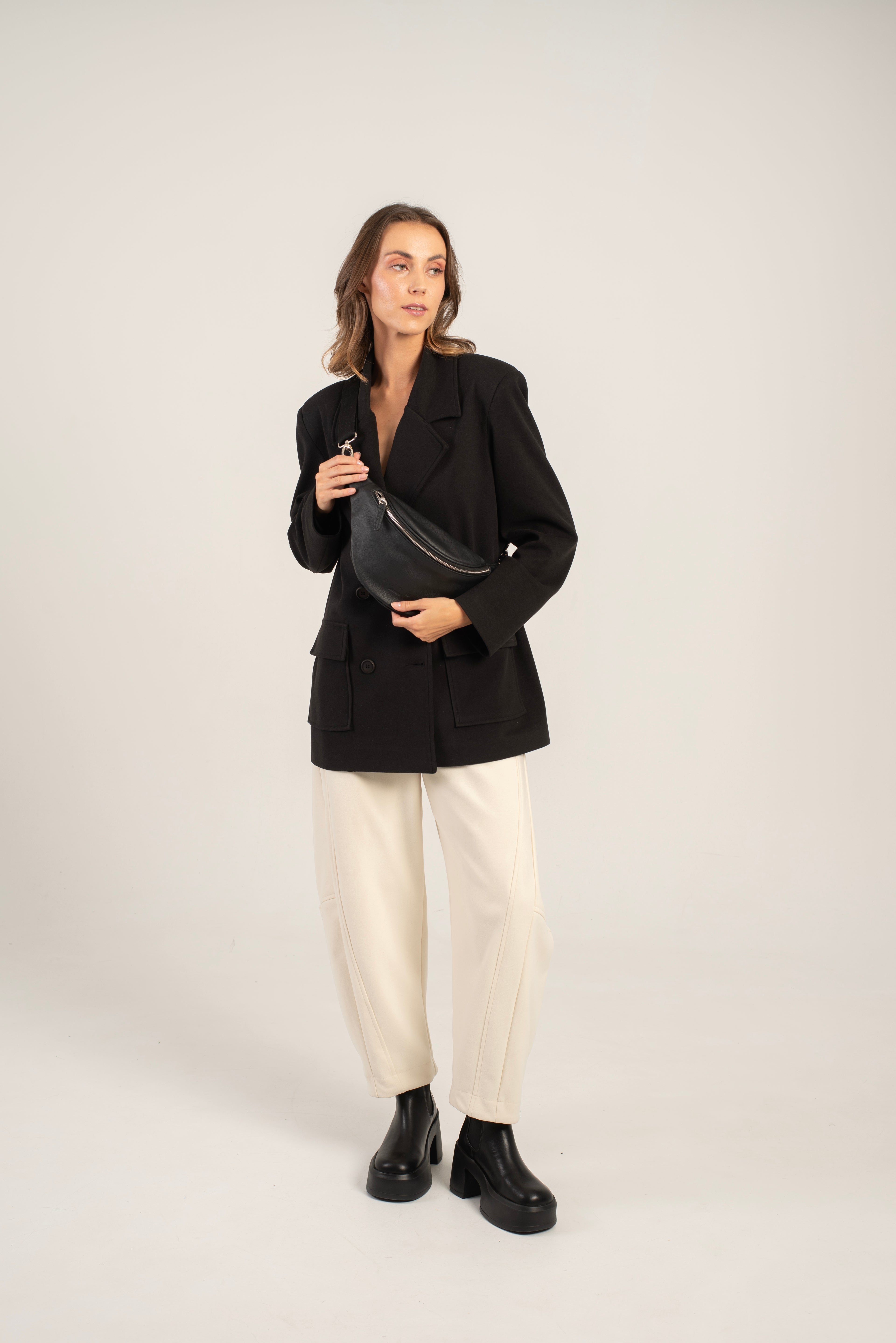 Small Cotto Crossbody Bag Black