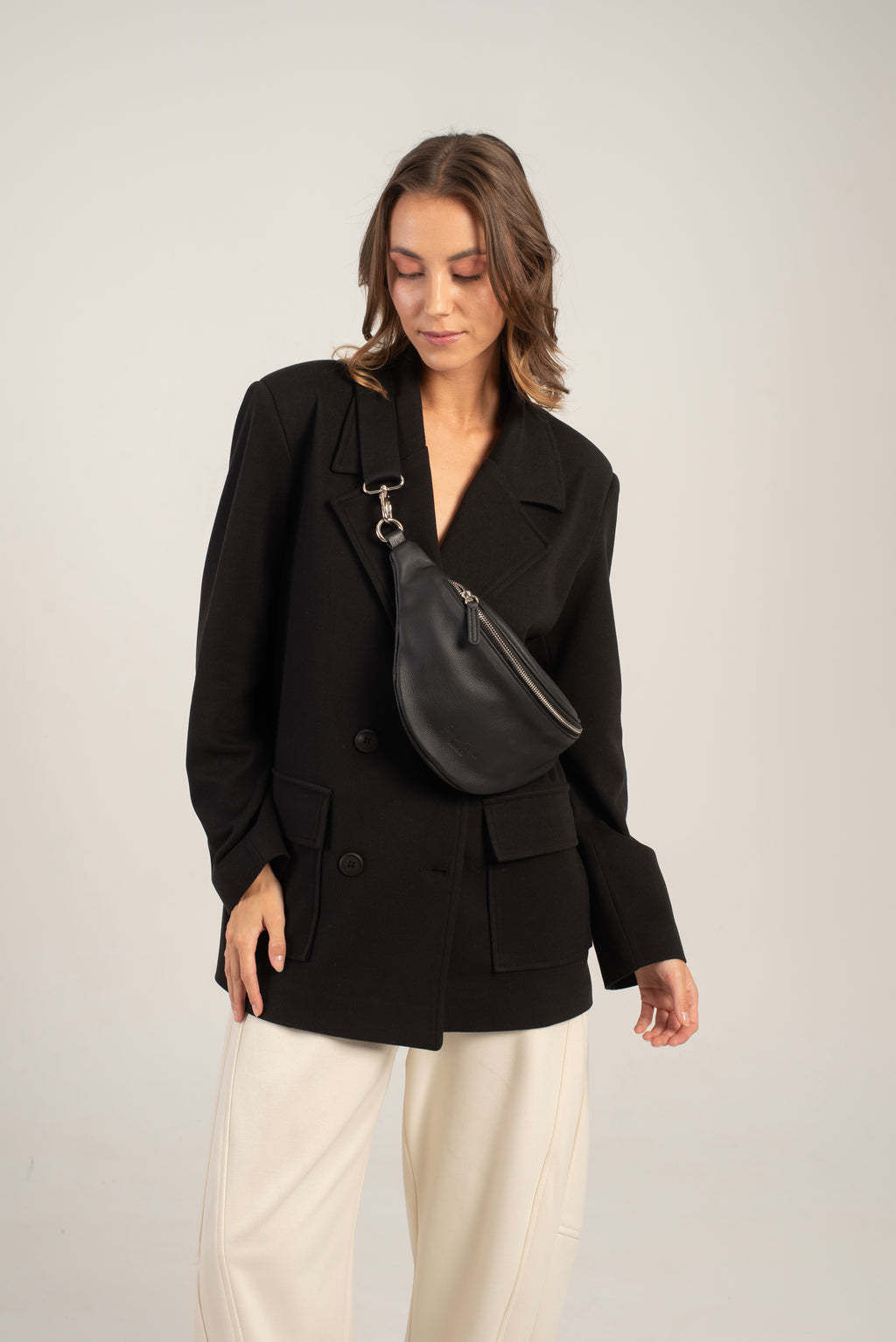 Small Cotto Crossbody Bag Black