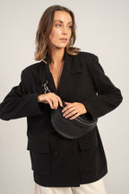 Small Cotto Crossbody Bag Black