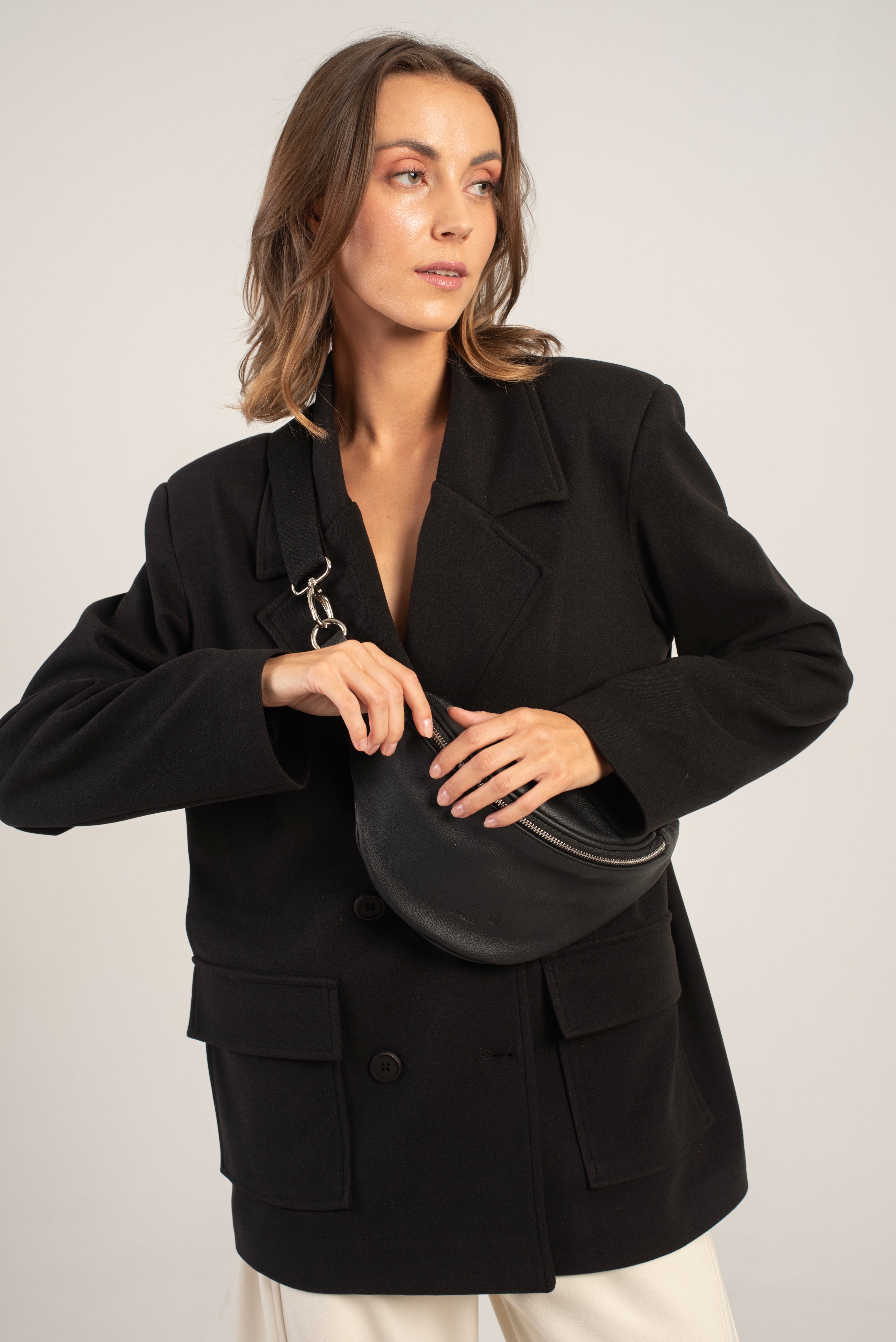 Small Cotto Crossbody Bag Black