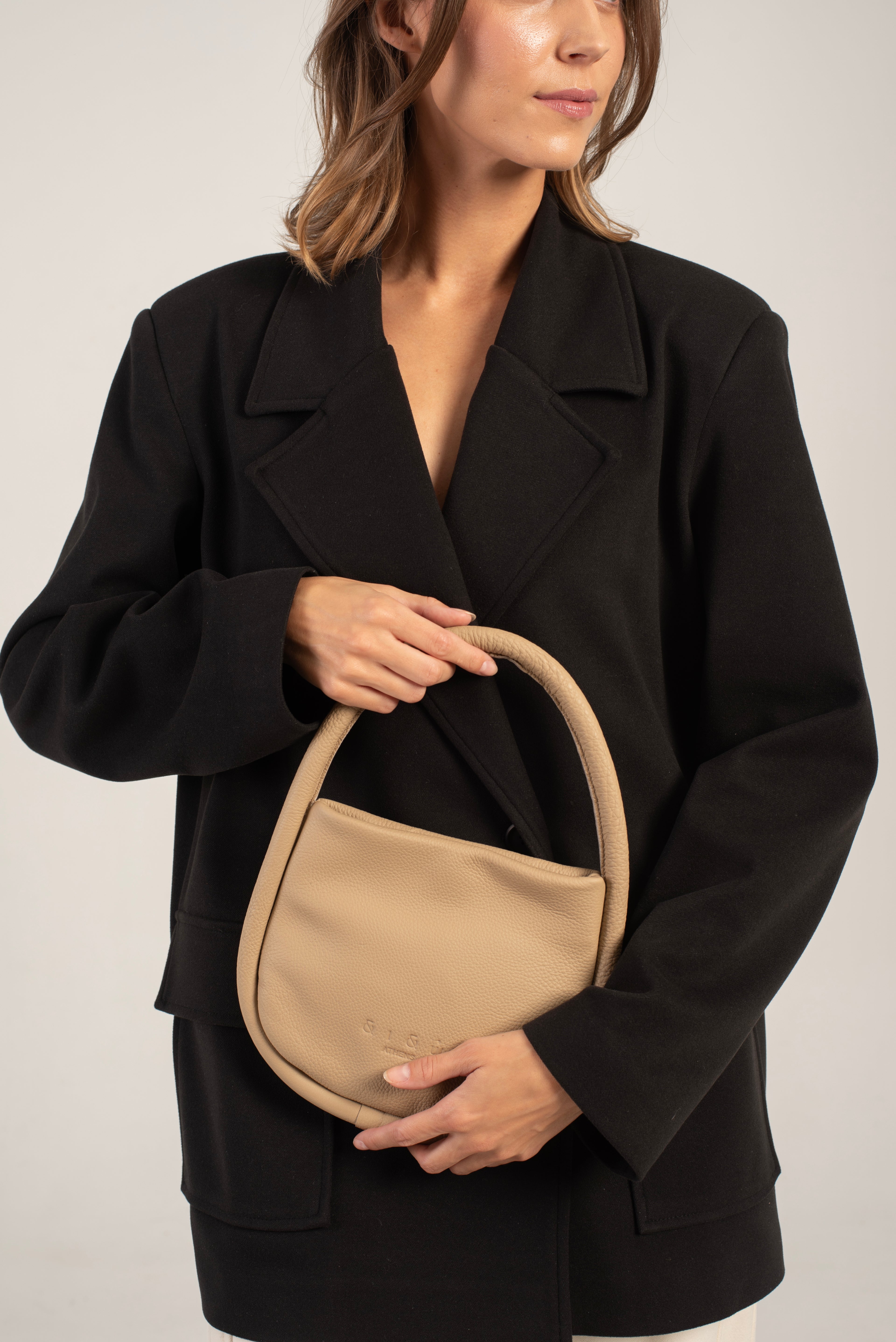 Marsia Clutch Bag Beige